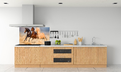 Cooker splashback Horses at gallop