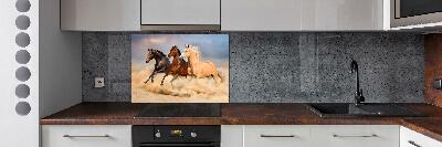 Cooker splashback Horses at gallop