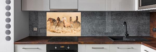 Cooker splashback Desert's horses