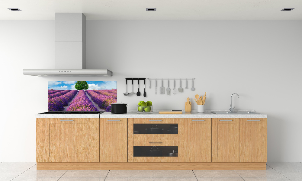 Kitchen splashback Lavender field