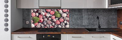 Cooker splashback Frozen forest fruit