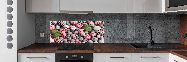 Cooker splashback Frozen forest fruit