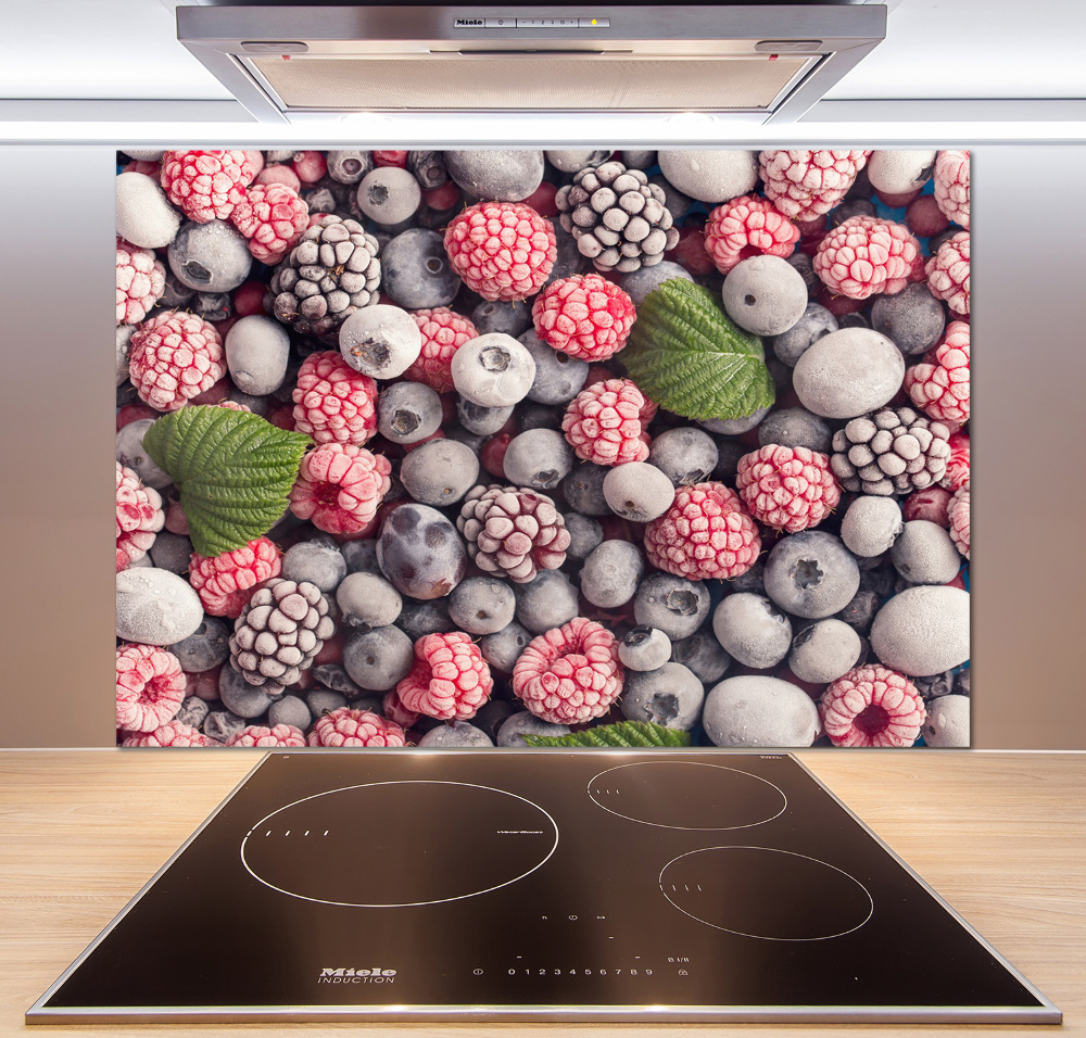 Cooker splashback Frozen forest fruit