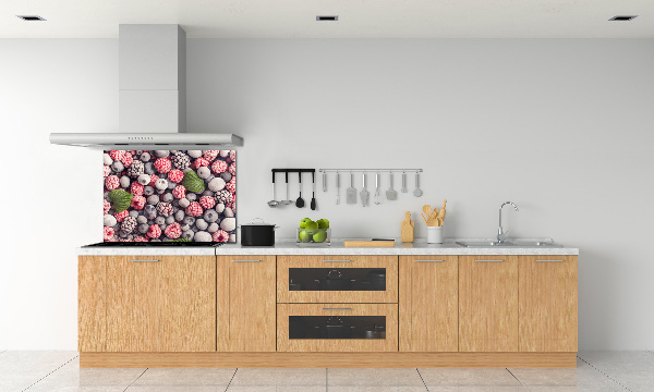 Cooker splashback Frozen forest fruit