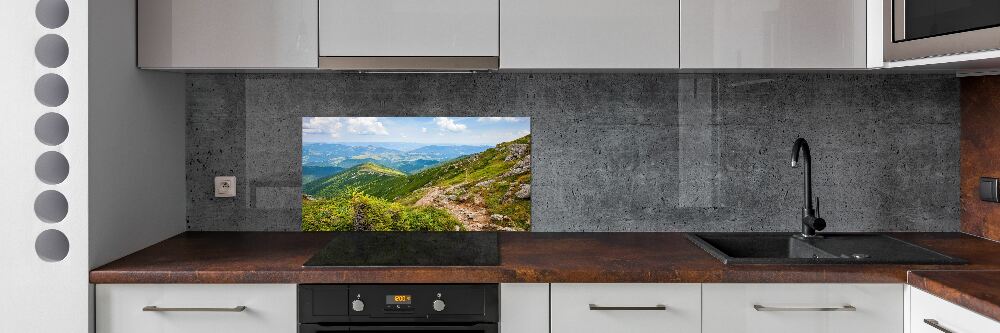 Kitchen splashback Green hills