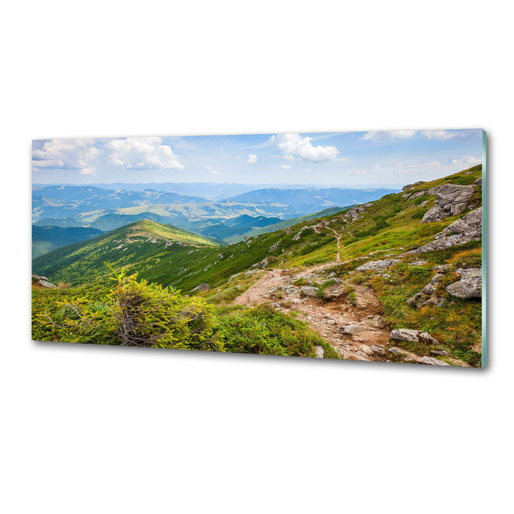 Kitchen splashback Green hills