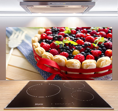 Cooker splashback Forest fruit cake