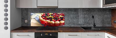 Cooker splashback Forest fruit cake