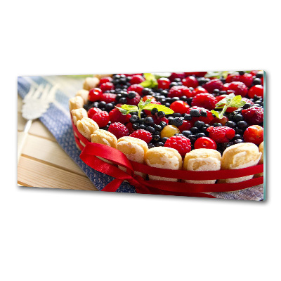 Cooker splashback Forest fruit cake