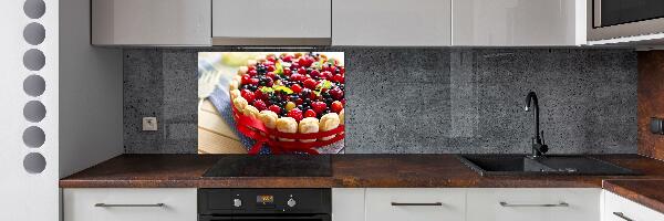 Cooker splashback Forest fruit cake