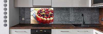 Cooker splashback Forest fruit cake