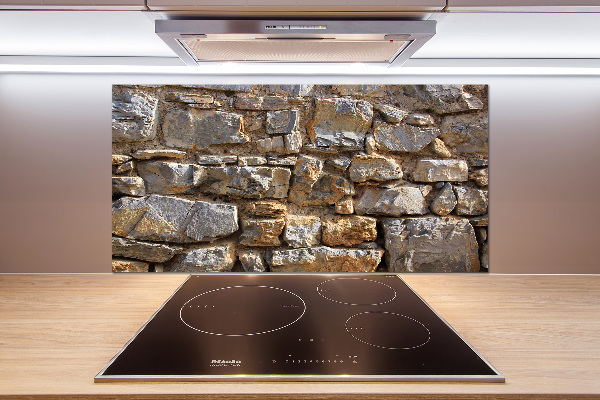 Cooker splashback Stone wall