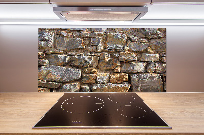 Cooker splashback Stone wall