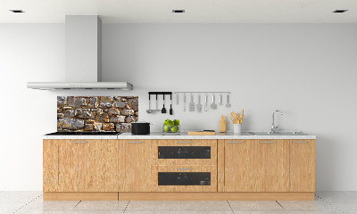 Cooker splashback Stone wall