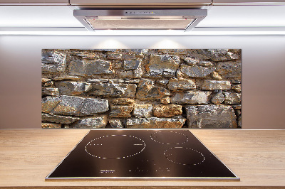 Cooker splashback Stone wall