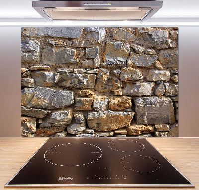 Cooker splashback Stone wall