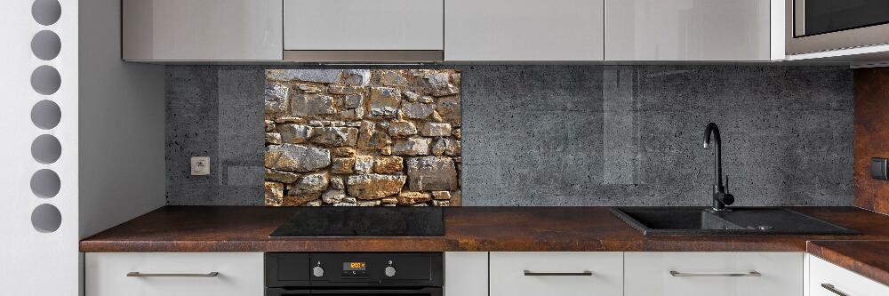 Cooker splashback Stone wall