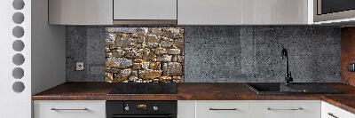 Cooker splashback Stone wall