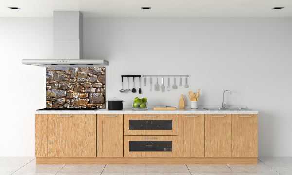 Cooker splashback Stone wall