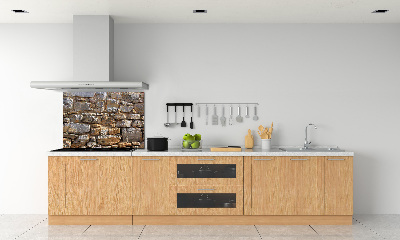 Cooker splashback Stone wall