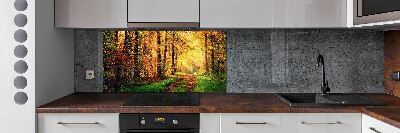 Kitchen splashback Forest in autumn