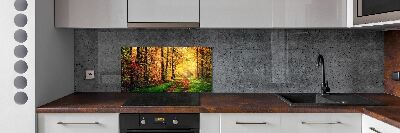 Kitchen splashback Forest in autumn