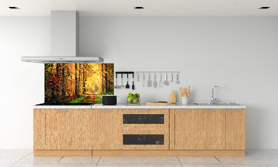 Kitchen splashback Forest in autumn