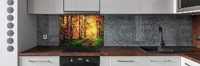 Kitchen splashback Forest in autumn