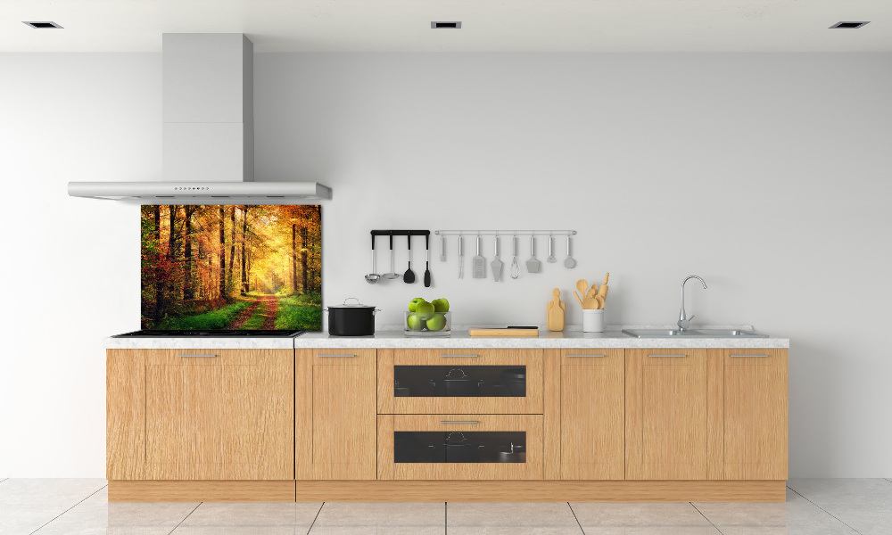 Kitchen splashback Forest in autumn