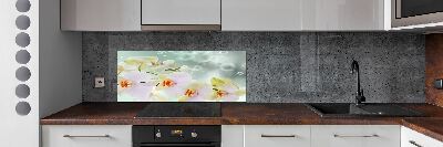 Kitchen splashback White orchid