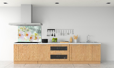 Kitchen splashback White orchid