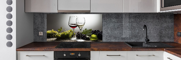 Cooker splashback Wine and grapes