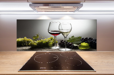 Cooker splashback Wine and grapes