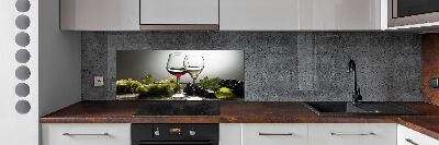 Cooker splashback Wine and grapes