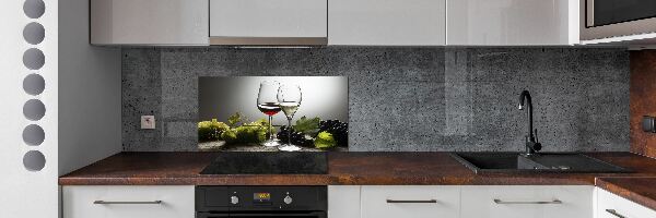 Cooker splashback Wine and grapes