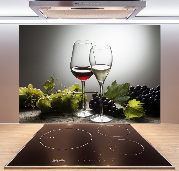 Cooker splashback Wine and grapes