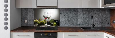 Cooker splashback Wine and grapes