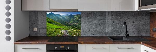 Kitchen splashback Dawn in the mountains