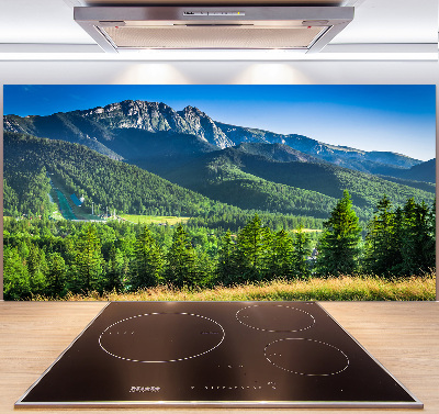 Kitchen splashback Hill in the Tatra Mountains