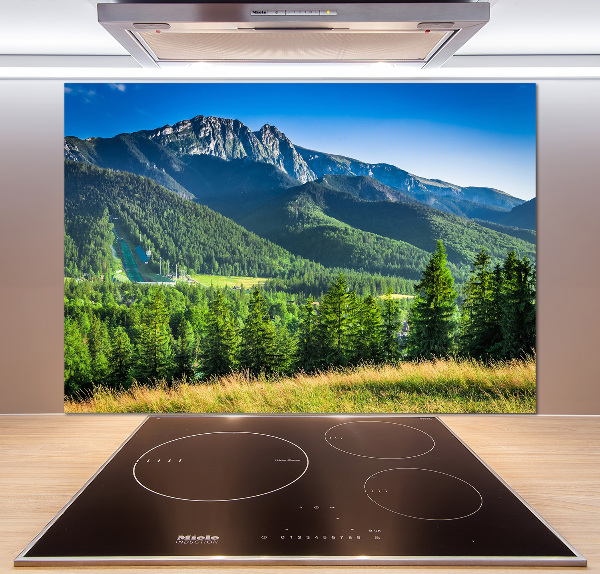 Kitchen splashback Hill in the Tatra Mountains