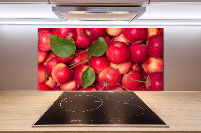 Cooker splashback Red apples