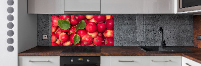 Cooker splashback Red apples