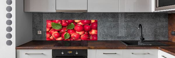 Cooker splashback Red apples