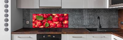 Cooker splashback Red apples