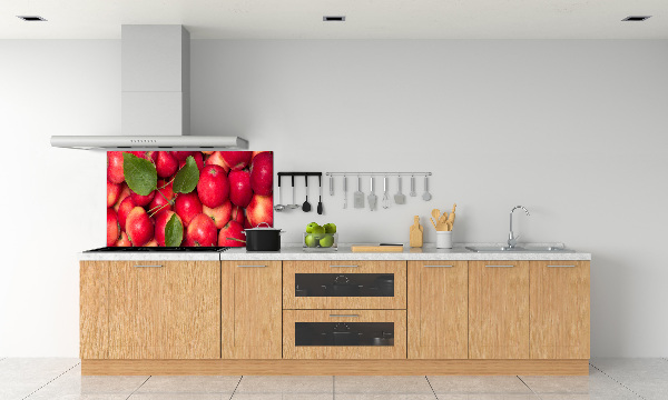 Cooker splashback Red apples