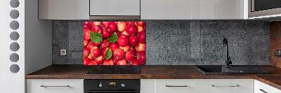 Cooker splashback Red apples