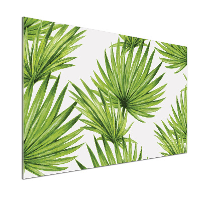 Cooker splashback Tropical leaves