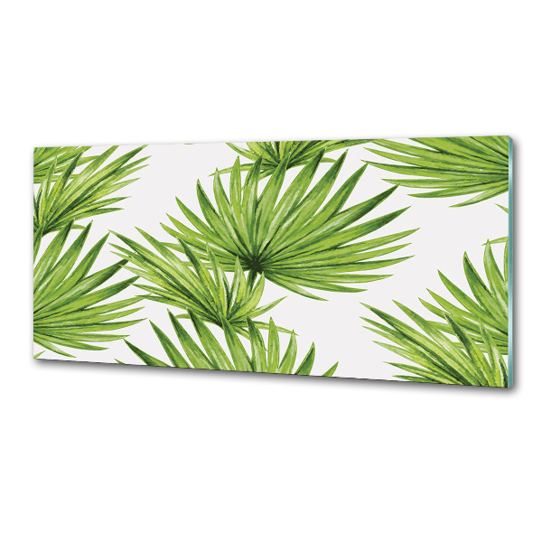 Cooker splashback Tropical leaves