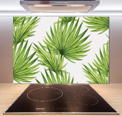 Cooker splashback Tropical leaves