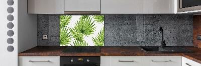 Cooker splashback Tropical leaves